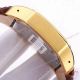 2017 Clone Cartier Santos Watch Yellow Gold case Brown Leather (3)_th.jpg
